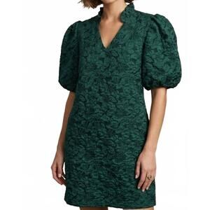 NEW PIXI + IVY jacquard mini dress in green